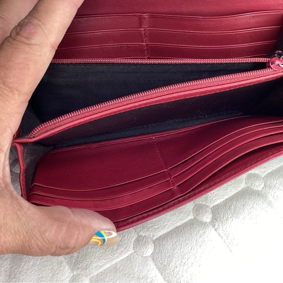 Gucci Heart monogram canvas long wallet with red leather trim - Picture 7 of 15